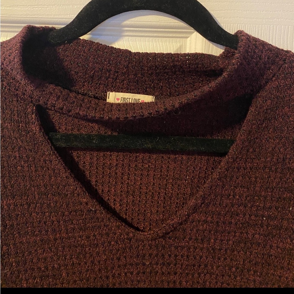 Limelush Boutique Women's Mock Neck Cut Out Top Size M/L - Picture 3 of 5